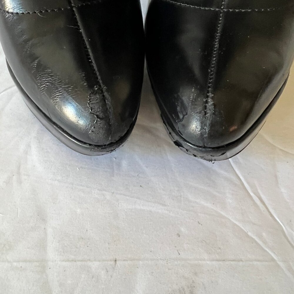 Y2K VINTAGE GUCCI PATENT LEATHER PLATFORM BOOTS SIZE 6 US - Picture 6 of 14